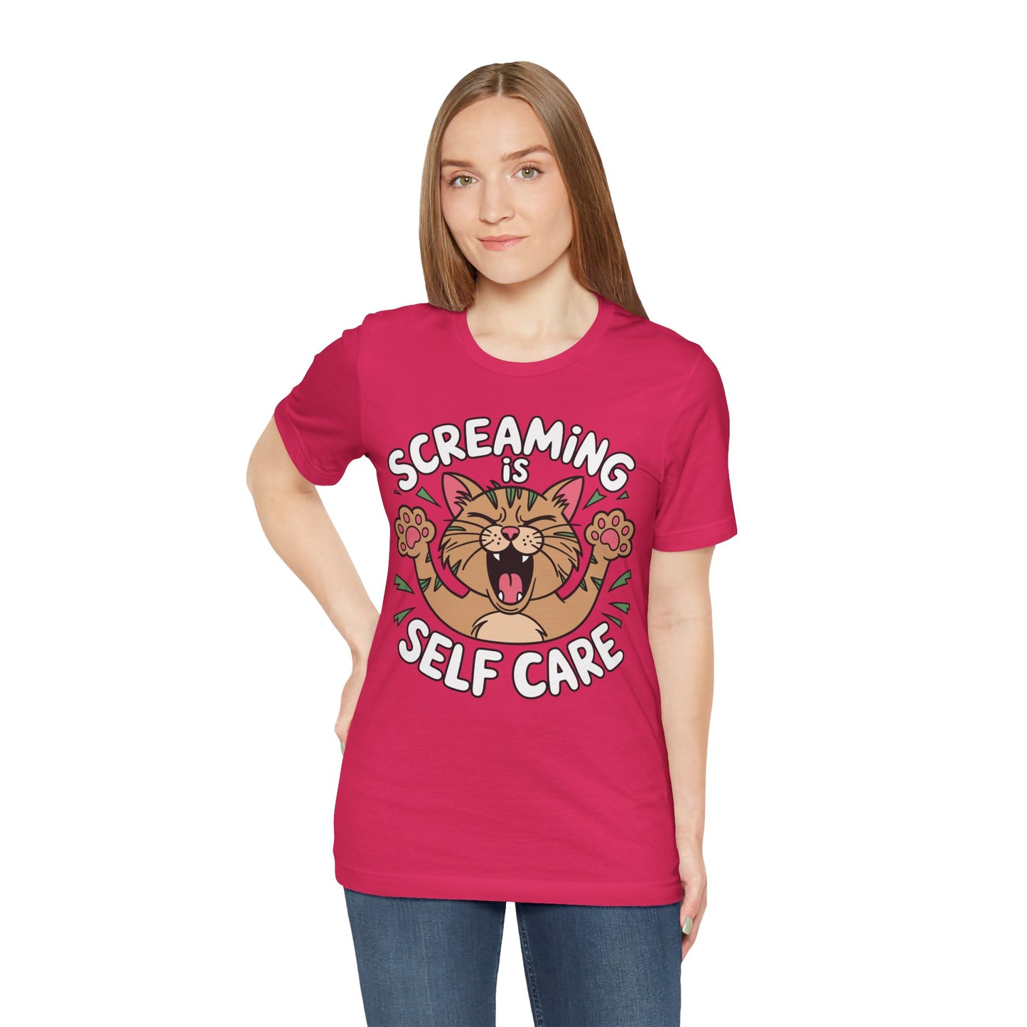Screaming is Self Care Tee
