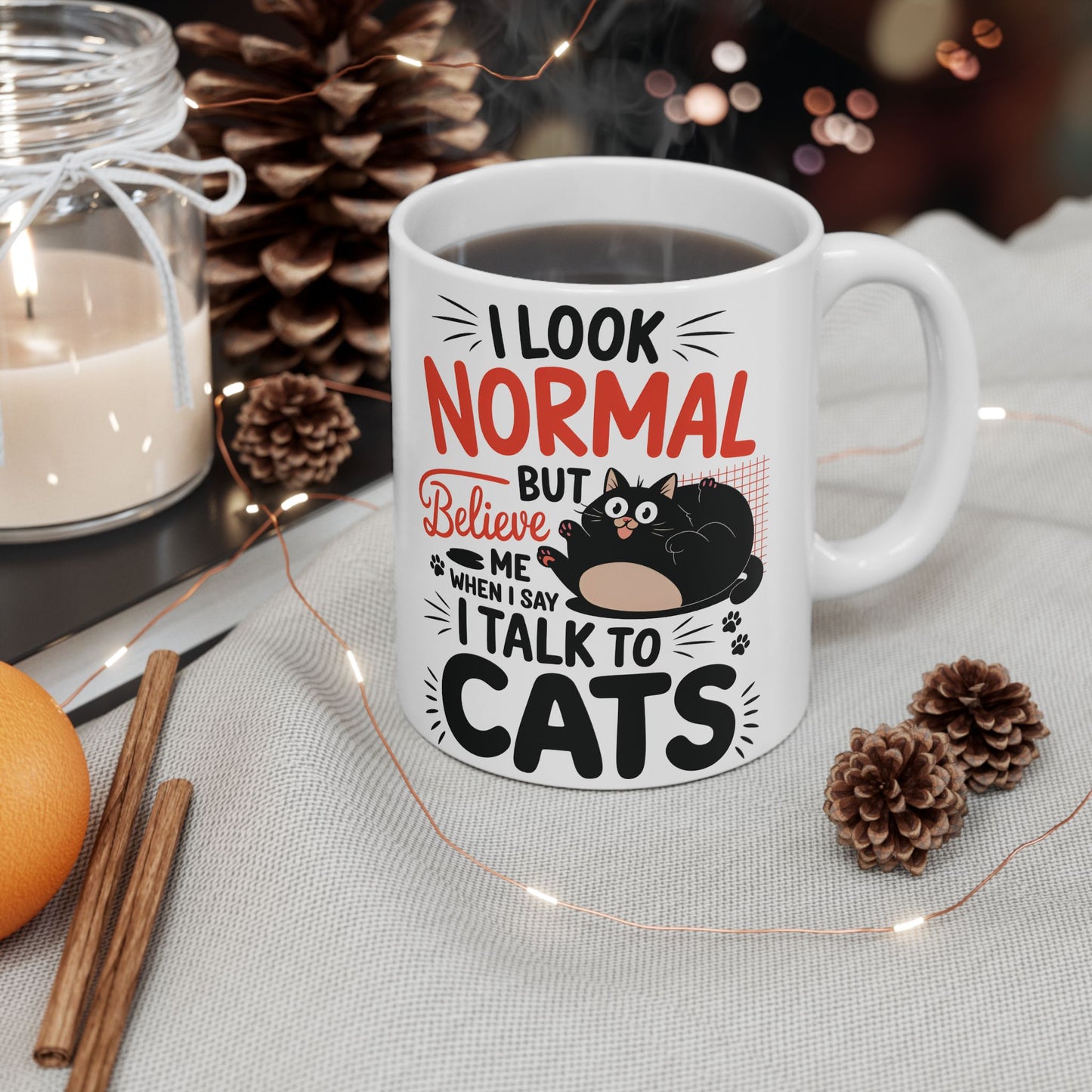 I Talk To Cat Mug