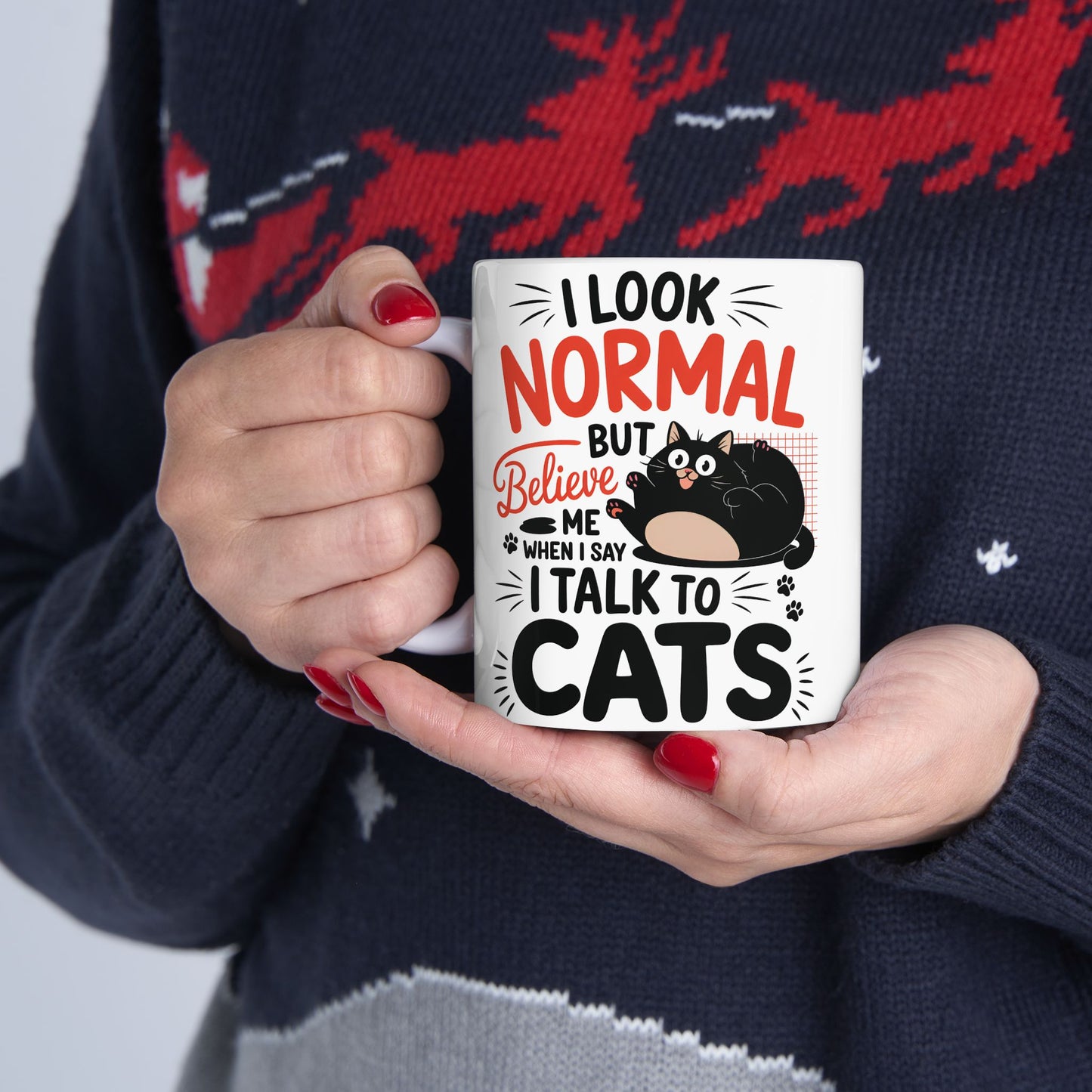 I Talk To Cat Mug