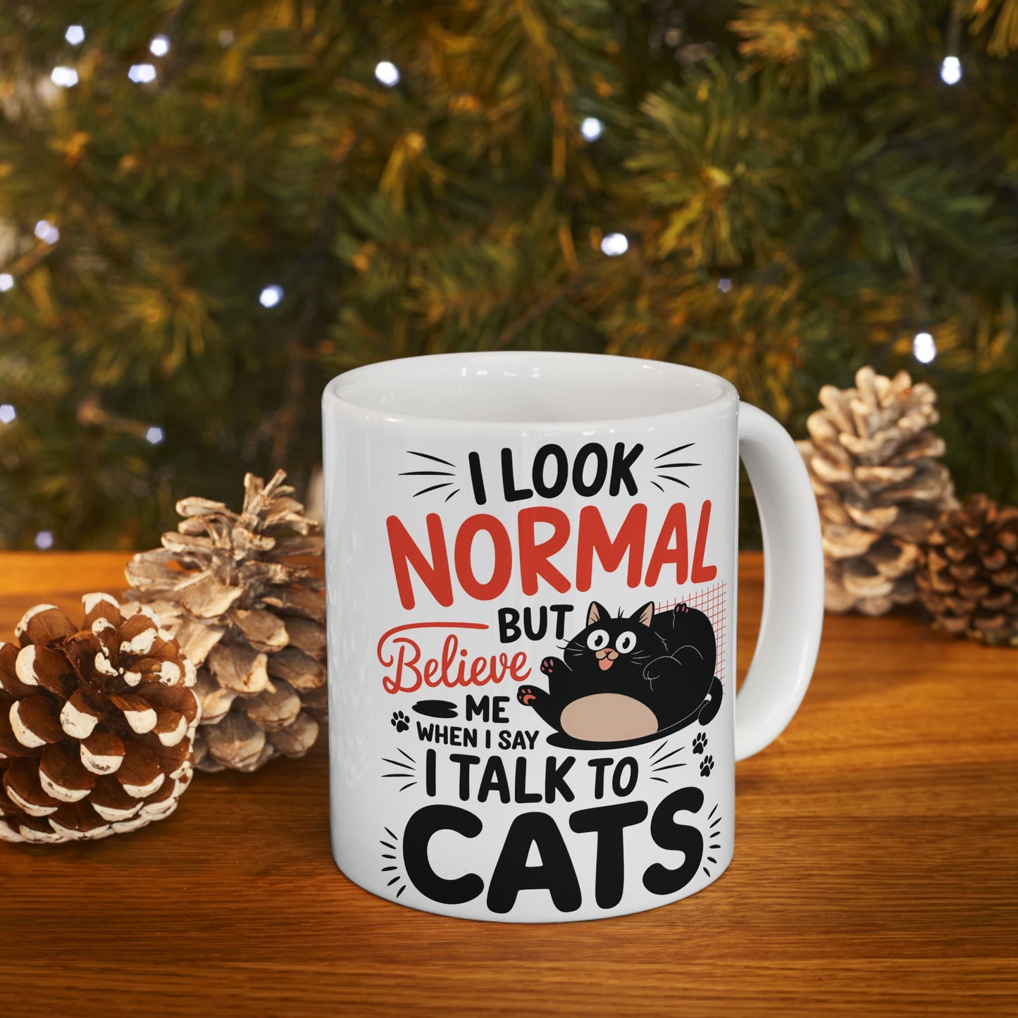 I Talk To Cat Mug