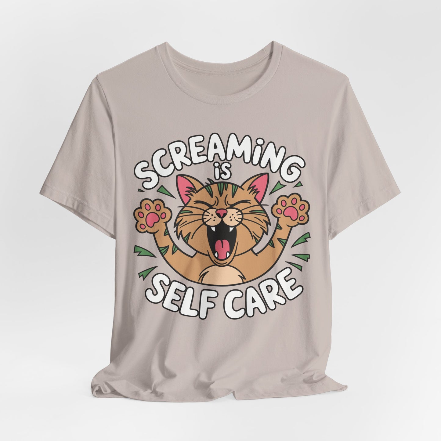 Screaming is Self Care Tee