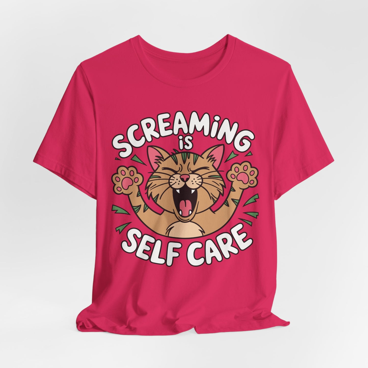Screaming is Self Care Tee