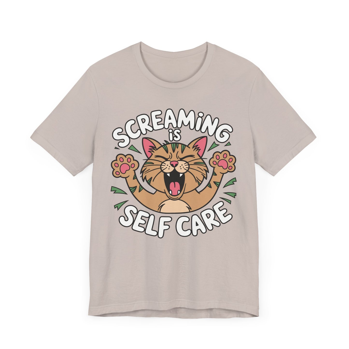 Screaming is Self Care Tee