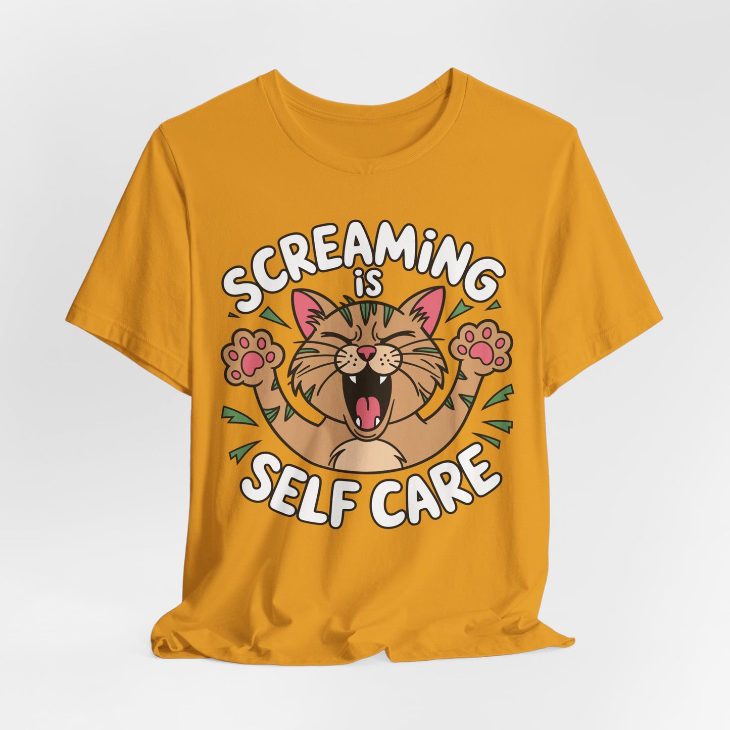 Screaming is Self Care Tee