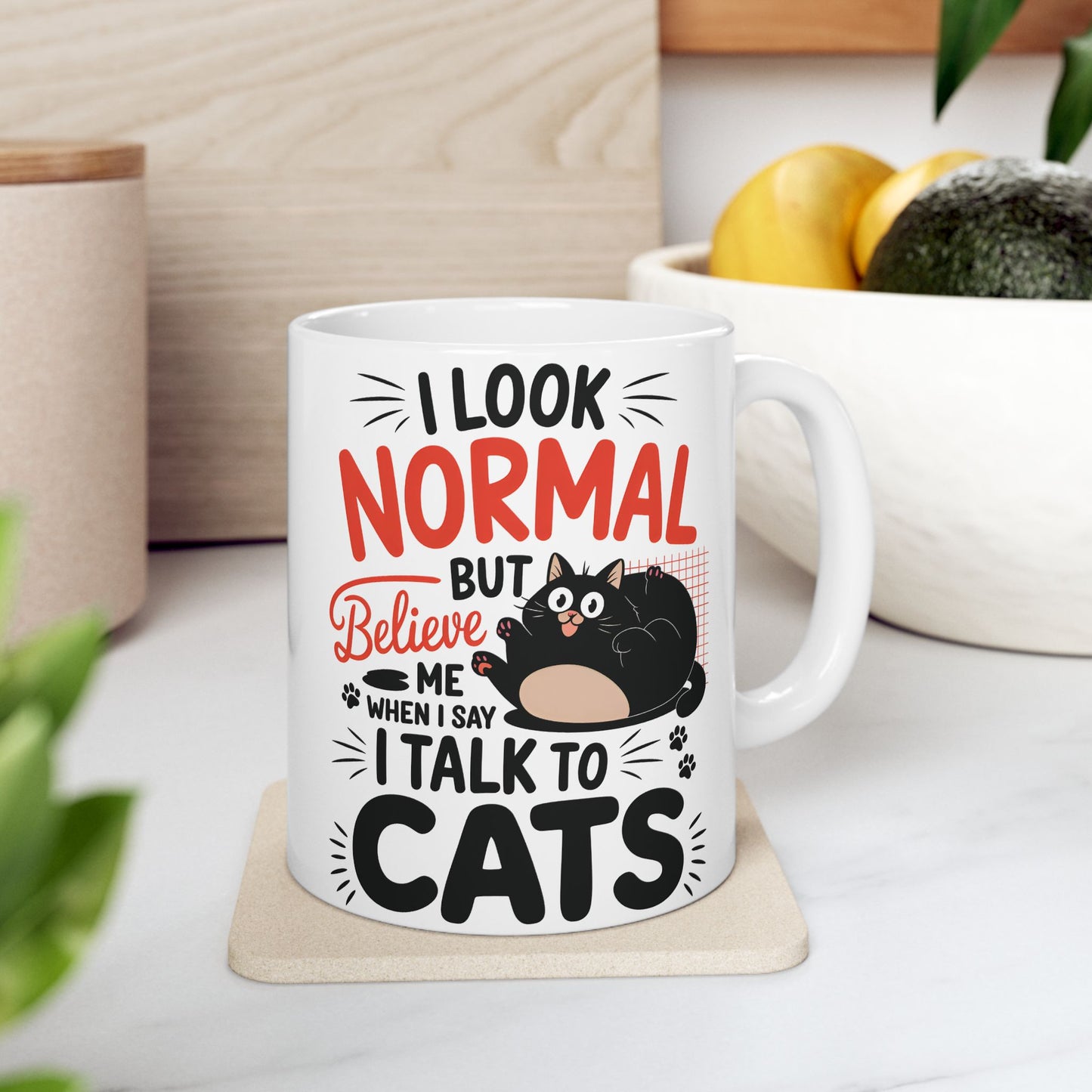 I Talk To Cat Mug
