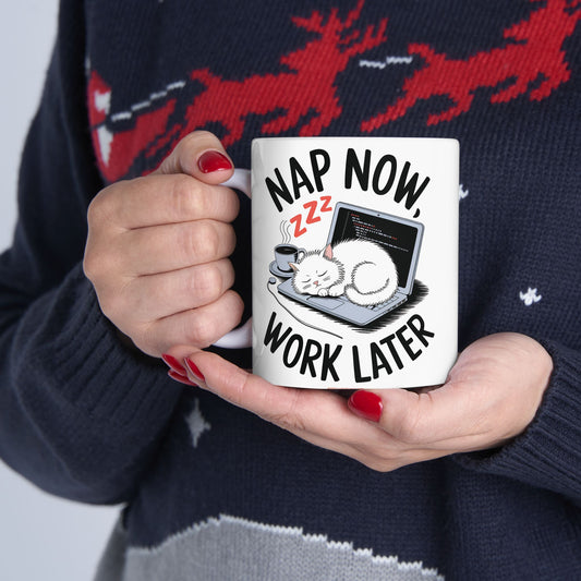 Nap Now Work Later Mug